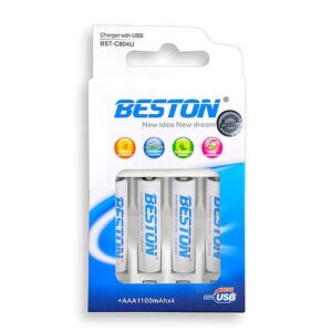 Cargador Beston C804U AAA x 4 pilas