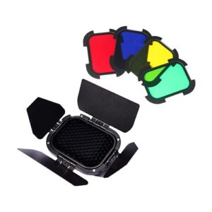 Kit de Filtros GODOX BD-07 BARNDOOR Para AD200PRO