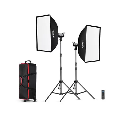 kit LED GODOX SL100-Bi 2 Luces Para Video Bi-Color + Accesorios