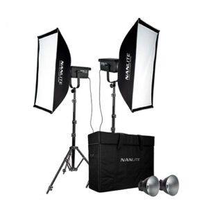 Kit Led NANLITE FS-300B Dos cabezas de luz continua Bi-color