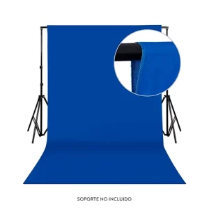 Fondo Muselina Azul 3x6mts para fotografía y video