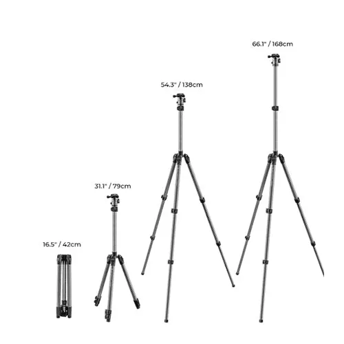 Trípode K&f CONCEPT KF09.122 súper portátil y liviano en Aluminio - Imagen 2