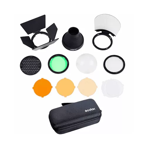 Kit Flash Godox TT600 + accesorios para Nikon -Negro