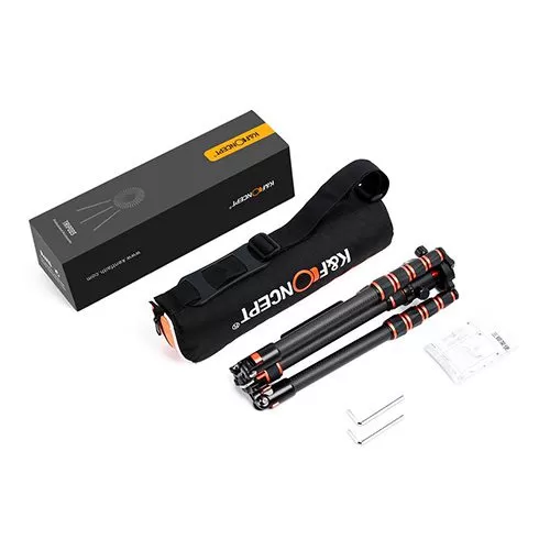 Trípode K&F CONCEPT KF09.077v3 profesional de fibra de carbono - Imagen 4