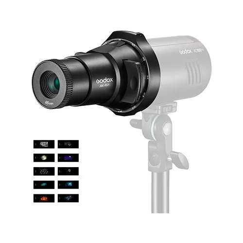 Kit de Proyeccion GODOX AK-R21 + 60 Dispositivas + AK-R25 para Speedlite
