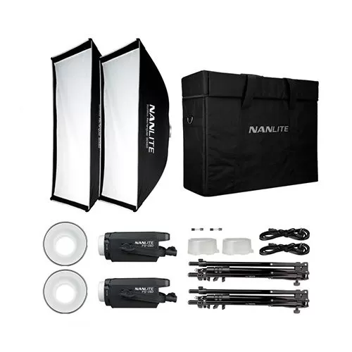 Kit Led NANLITE FS-150B, Dos cabezas de luz continua - Imagen 2