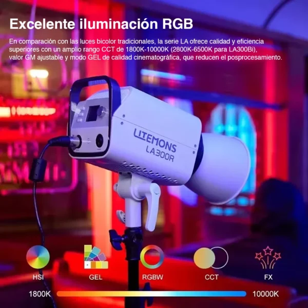 Godox Litemons LA200R, Luz Led RGB, Luz Continua RGB, Luces para creadores de Contenido, Litemons, Godox