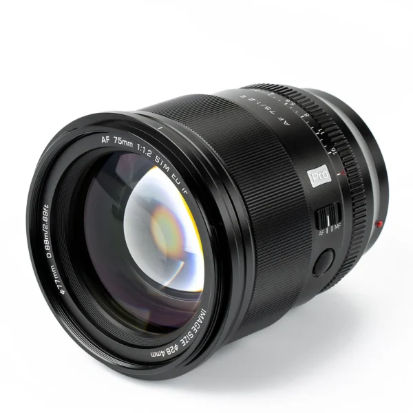 Lente Viltrox AF 75mm f/1.2 E, Viltrox, Lente Viltrox, Lente para cámaras Sony
