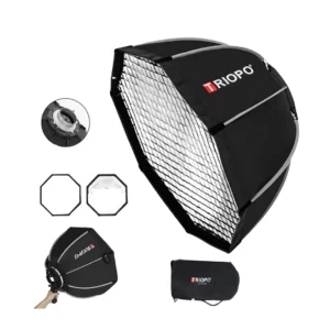 Octabox Triopo KH con Montura Bowens y Speedlite + Grid